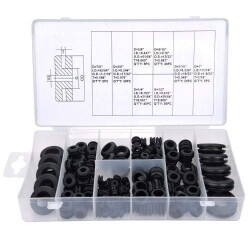180 Piece Rubber Cable Protection Ring Set