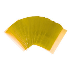 18650 Battery Covering Sleeve Transparent Yellow - 10 Pieces