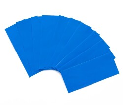 18650 Pil Kaplama Makaronu Mavi - 10 Adet