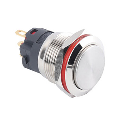 WD19A-G1Z 19mm Çıkık Anahtarlı Metal Buton - 1