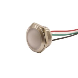 WD19L-P2/RG- 19mm 12-24V Metal Signal Lamp - 2 Renk Cathode