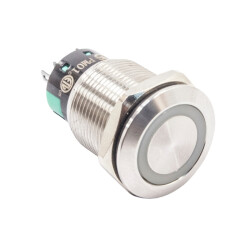 19mm Flat Key 2NO Metal Button