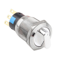 WD19X-P1 19mm Anahtarlı Mandal Buton 1NO+1NC