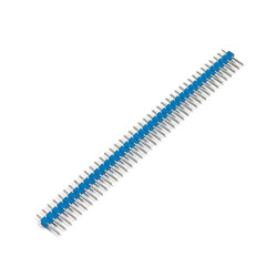 1x40 Male Header 40 Pin 2.54mm 180 Degree - Blue