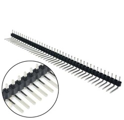 1x40 Male Header 40 Pin 2.54mm 90 Degree