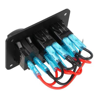 2 ON-OFF Illuminated Switch Switch Panel 2x5V with USB and Voltage Indicator - 2
