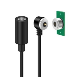 2-Pin 10mm 90C Wired PCB Pogo Pin Magnetic Connector Set - DC Socket
