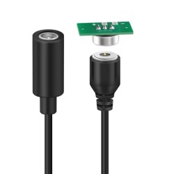 2-Pin 10mm Wired PCB Pogo Pin Magnetic Connector Set - DC Socket