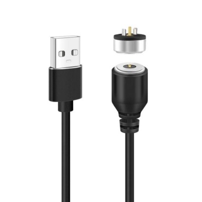 2-Pin 10mm Wired Pogo Pin Magnetic Connector Set - USB Socket - 1