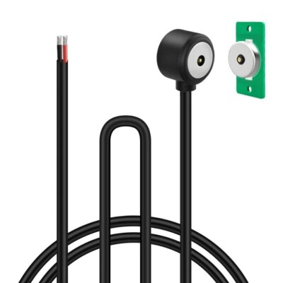 2-Pin 15mm 90C Wired PCB Pogo Pin Magnetic Connector Set - 1