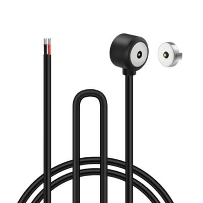 2-Pin 15mm 90C Wired Pogo Pin Magnetic Connector Set - 1
