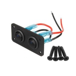 2-Pin ON-OFF Blue Dot Light Switch Switch Panel 12V-24V