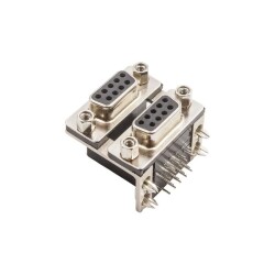 2 Port RS232 Female Connector PCB Type
