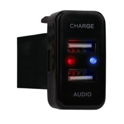 2 USB Charging Socket Panel - Charging + Audio