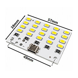 20-LED 5730 SMD 5V Type-C LED Module - 3