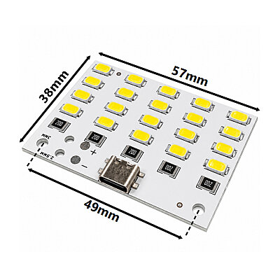20-LED 5730 SMD 5V Type-C LED Module - 3