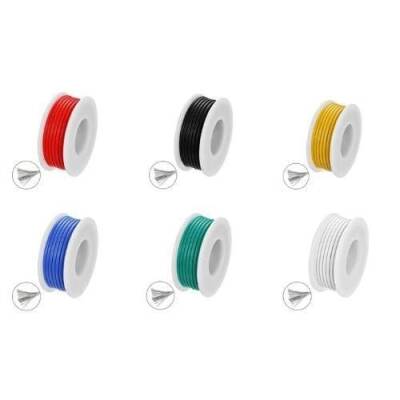 20AWG PVC Çok Damarlı Montaj Kablosu Seti - 6 Renk 60M - 2