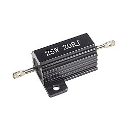 20R 25W 5% Aluminum Resistor - Black - 1