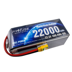 22.2V 6S 22000mAh 15C Solid State Lipo Battery