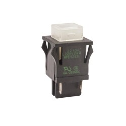 2243A 22mm 220V Illuminated Momentary Push Button - White