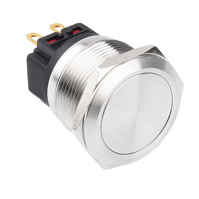 WD22B-P1 22mm Düz Yaylı Metal Buton - 1