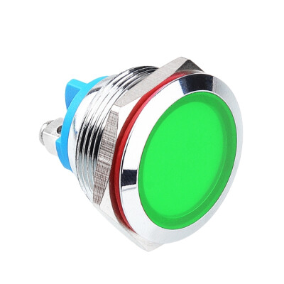 WD22L-P0 22mm 12-24V Metal Signal Lamp  - Green - 1
