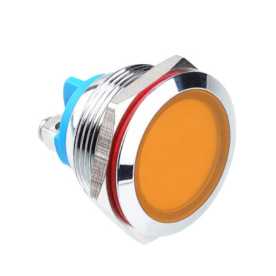 WD22L-P0 22mm 12-24V Metal Signal Lamp - Yellow - 1