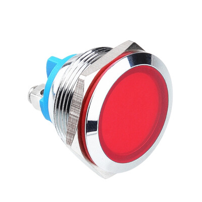 WD22L-P0 22mm 12-24V Metal Sinyal Lambası - Kırmızı - 1