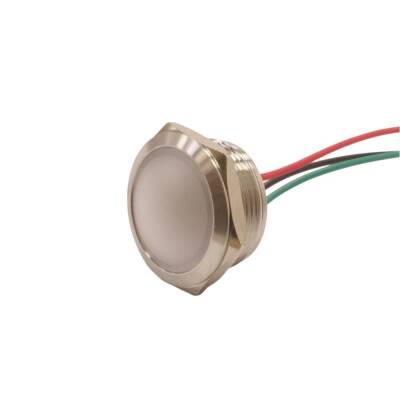 WD22L-P2/RG- 22mm 12-24V Metal Signal Lamp - 2 Renk Cathode - 1