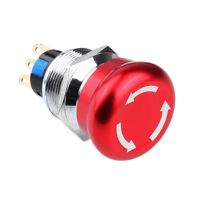 WD22M-Q1 22mm Metal Acil Stop Butonu 2NO+2NC - 1