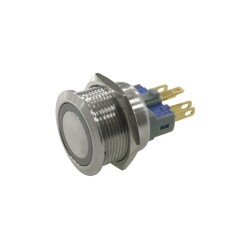 22MM Metal Ledli Yaylı Buton Sarı