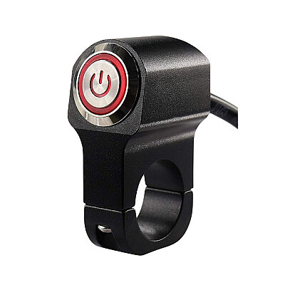 22mm Waterproof Motorcycle Handlebar Switch 12V 10A - 1