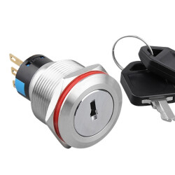 WD22Y-P1 22mm Key Lock Button 0-1