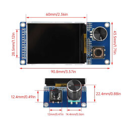 2.4" ST7789 LCD TFT Ekran + EC11 Rotary Encoder Modülü - 3