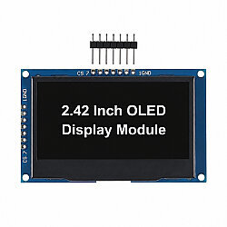 2.42'' 128x64 SSD1309 OLED LCD Ekran - Beyaz - 1