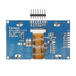 2.42'' 128x64 SSD1309 OLED LCD Ekran - Mavi - 3