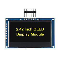 2.42'' 128x64 SSD1309 OLED LCD Ekran - Sarı - 1