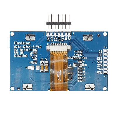 2.42'' 128x64 SSD1309 OLED LCD Ekran - Yeşil - 3