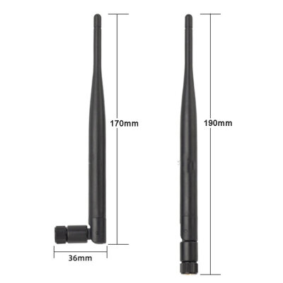 2.4G 5DB WIFI 190mm 90 Derece Ayarlanabilir SMA Erkek Anten - 2