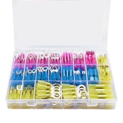 250 Pieces 24 Types Insulated Cable End Set