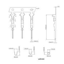 2,54mm Dupont Konnektör Erkek Terminali - 2