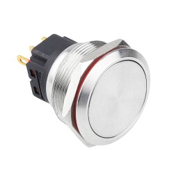 WD25B-P1Z 25mm Düz Anahtarlı Metal Buton