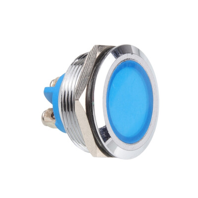 WD25L-P0 25mm 12-24V Metal Signal Lamp - Blue - 1