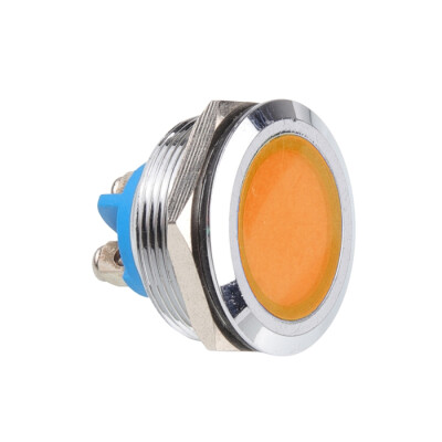 WD25L-P0 25mm 12-24V Metal Sinyal Lambası - Sarı - 1