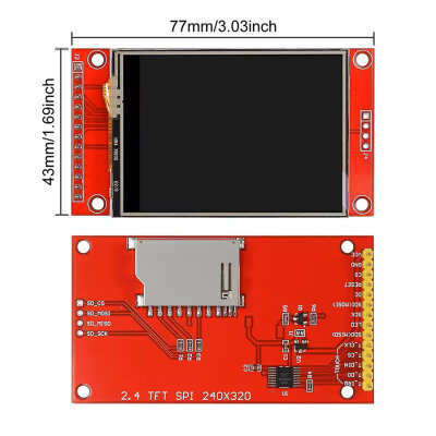 2.8'' ILI9341 Dokunmatik LCD Ekran SPI 240x320 - 2