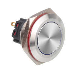 WD28B-P1 28mm Düz Yaylı Metal Buton