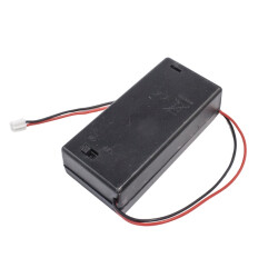 2'li AA Pil Yuvası - JSH PH-2.0 Anahtarlı ve Kapaklı