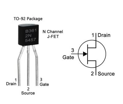 2N5457 - TO92 JFET Transistör - 2