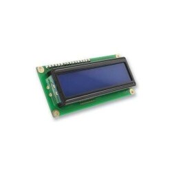 2X16 LCD Display Upper Left Blue
