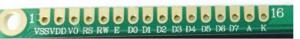 2X16 LCD Display Upper Left Blue - 2